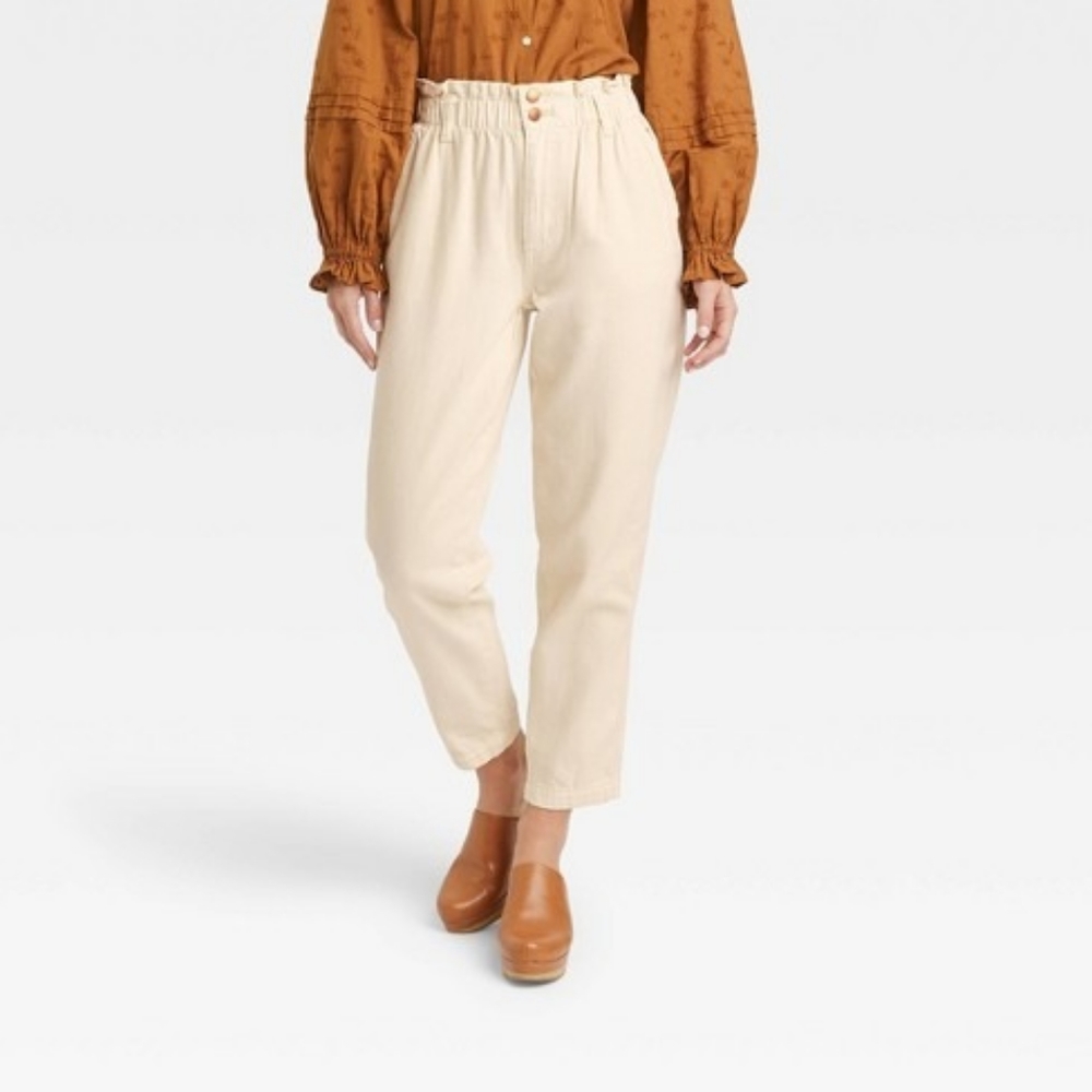 Universal Thread High Rise Paperbag Waist Mom Jeans